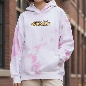 A**holes Live Forever Tie-Dye Pink & White Hoodie Sweatshirt - Graphic